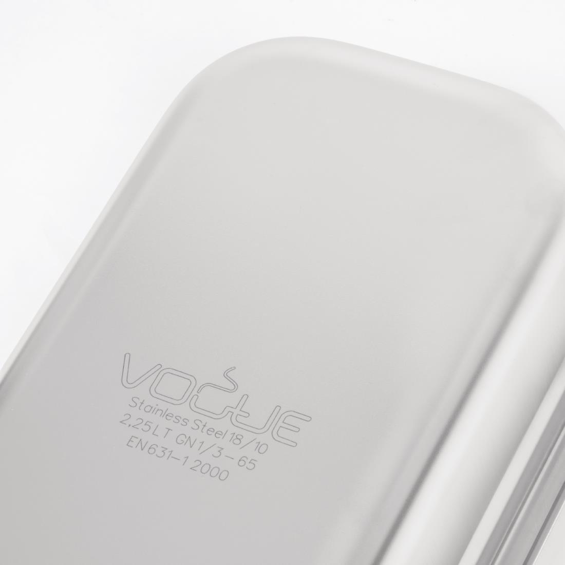 Bac inox 18/10 GN 1/3 Vogue 65mm - FRANCE CHR
