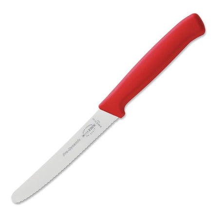 Couteau universel denté Dick Pro Dynamic rouge 11cm - FRANCE CHR