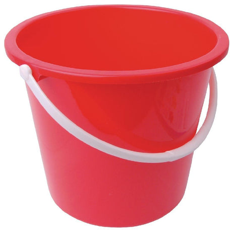 Seau rond en plastique Jantex 10L rouge - FRANCE CHR