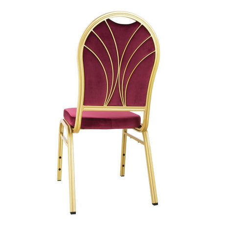 Chaises de banquet bordeaux Bolero Regal (lot de 4) - FRANCE CHR