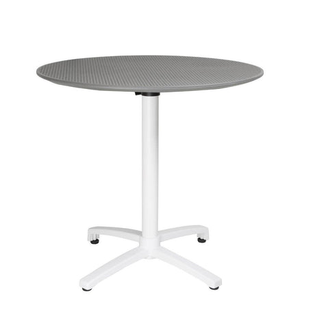 Table pliante en polypropylène Bolero 800mm gris foncé - FRANCE CHR