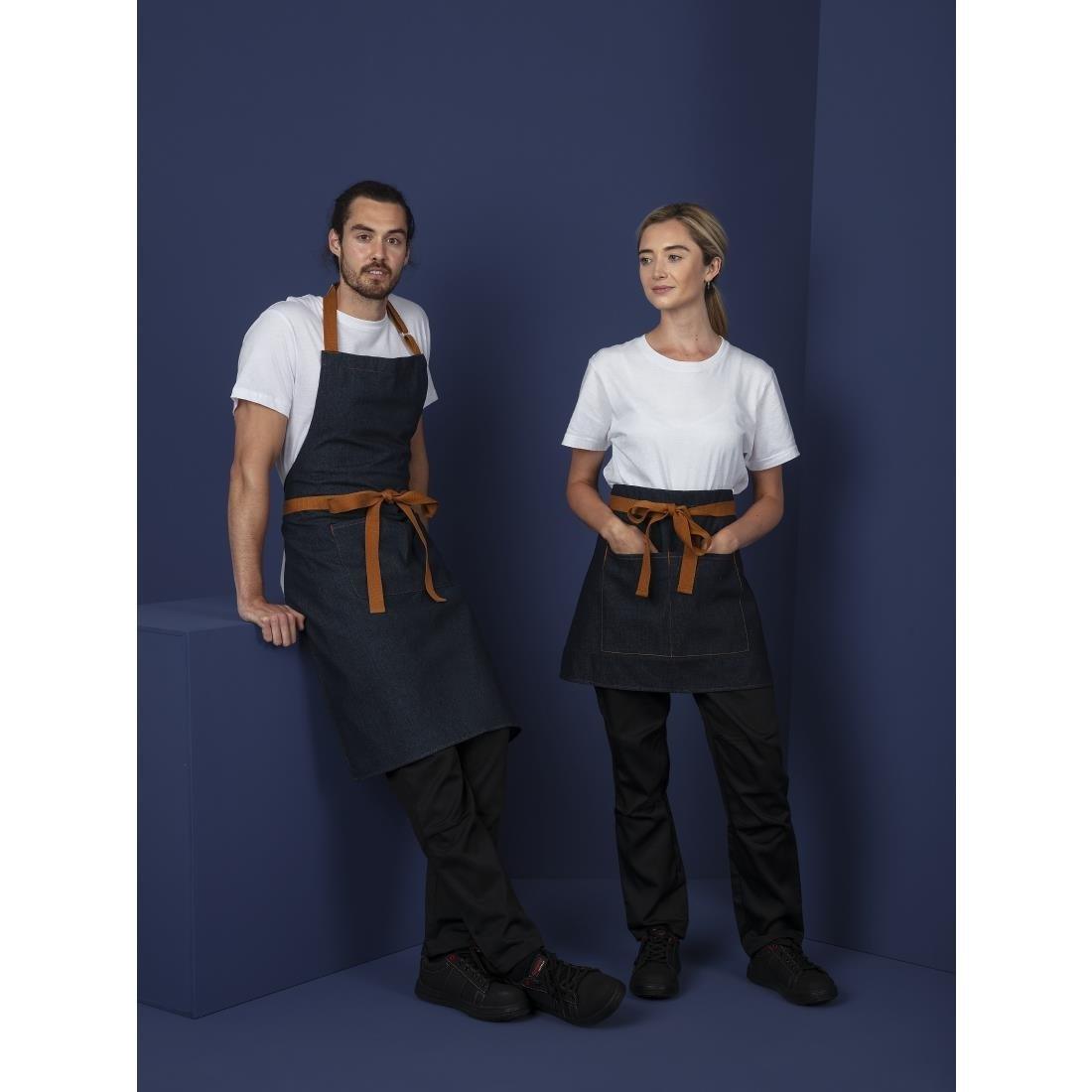 Tablier serveur bleu denim Southside 700x1000mm - FRANCE CHR