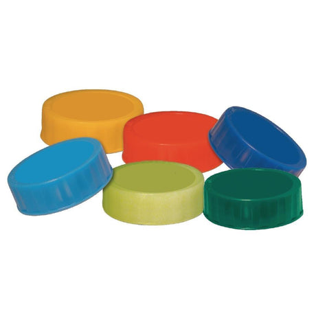 Bouchons de couleur pour distributeurs de sauce flexibles FIFO (Lot de 6) - FRANCE CHR