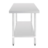 Table en acier inoxydable sans rebord Vogue 1500 x 700mm - FRANCE CHR