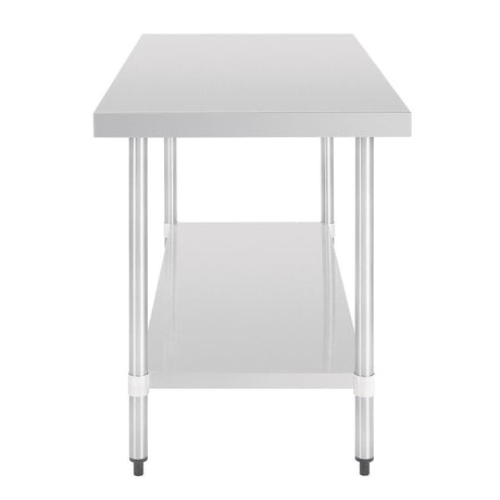 Table en acier inoxydable sans rebord Vogue 1500 x 700mm - FRANCE CHR