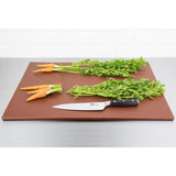 Grande planche à découper basse densité Hygiplas marron - FRANCE CHR