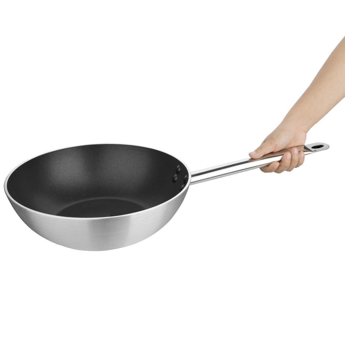 Wok aluminium antiadhesif induction Vogue Teflon Platinum Plus 300mm - FRANCE CHR