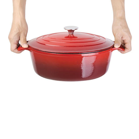 Grande cocotte ovale rouge Vogue 6L - FRANCE CHR