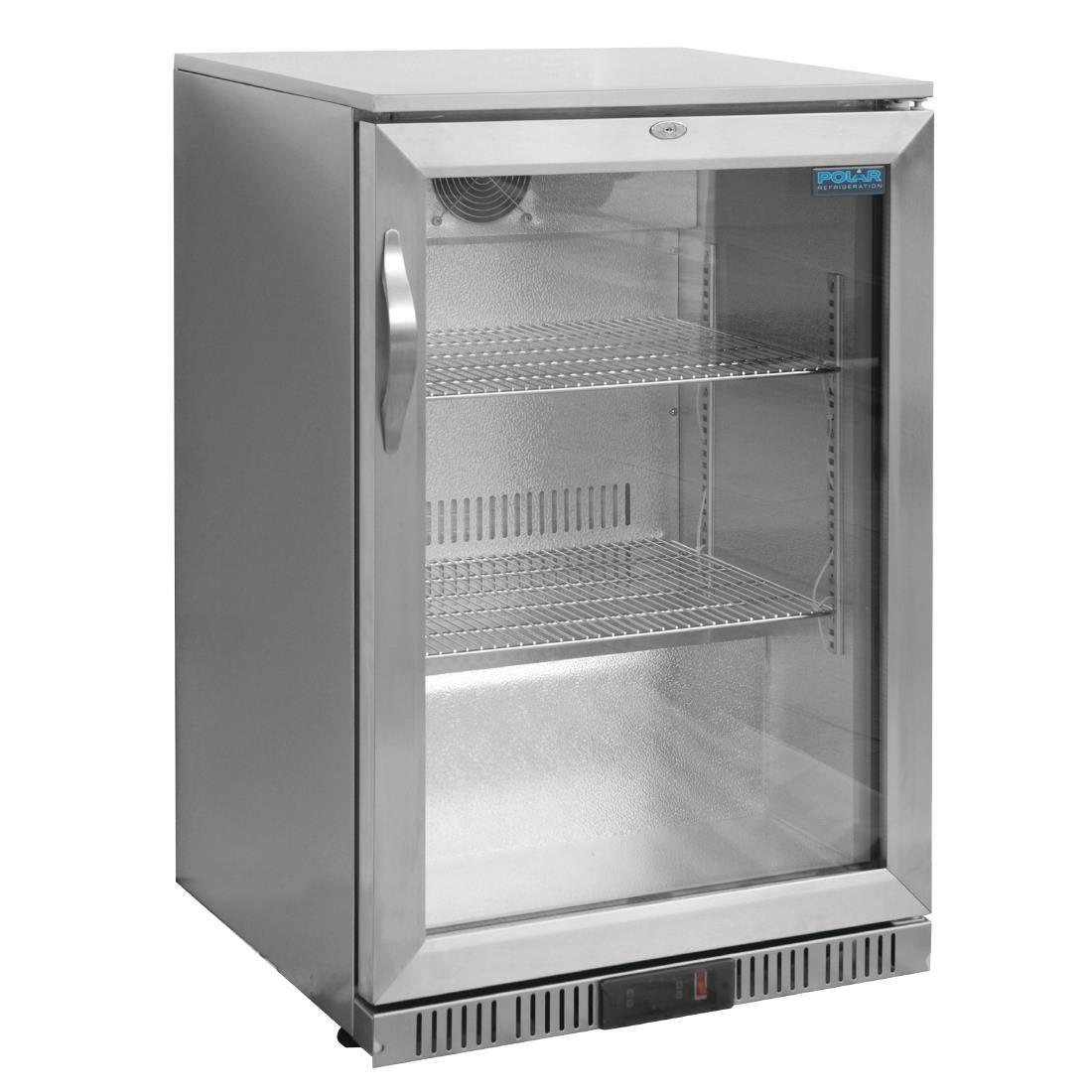 Arrière-bar une porte pivotante Polar Série G inox 138L - FRANCE CHR