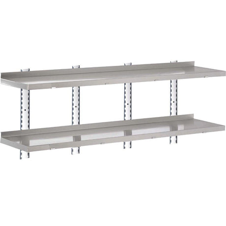 Etagère murale inox sans supports Gastro M 1800 x 400mm - FRANCE CHR