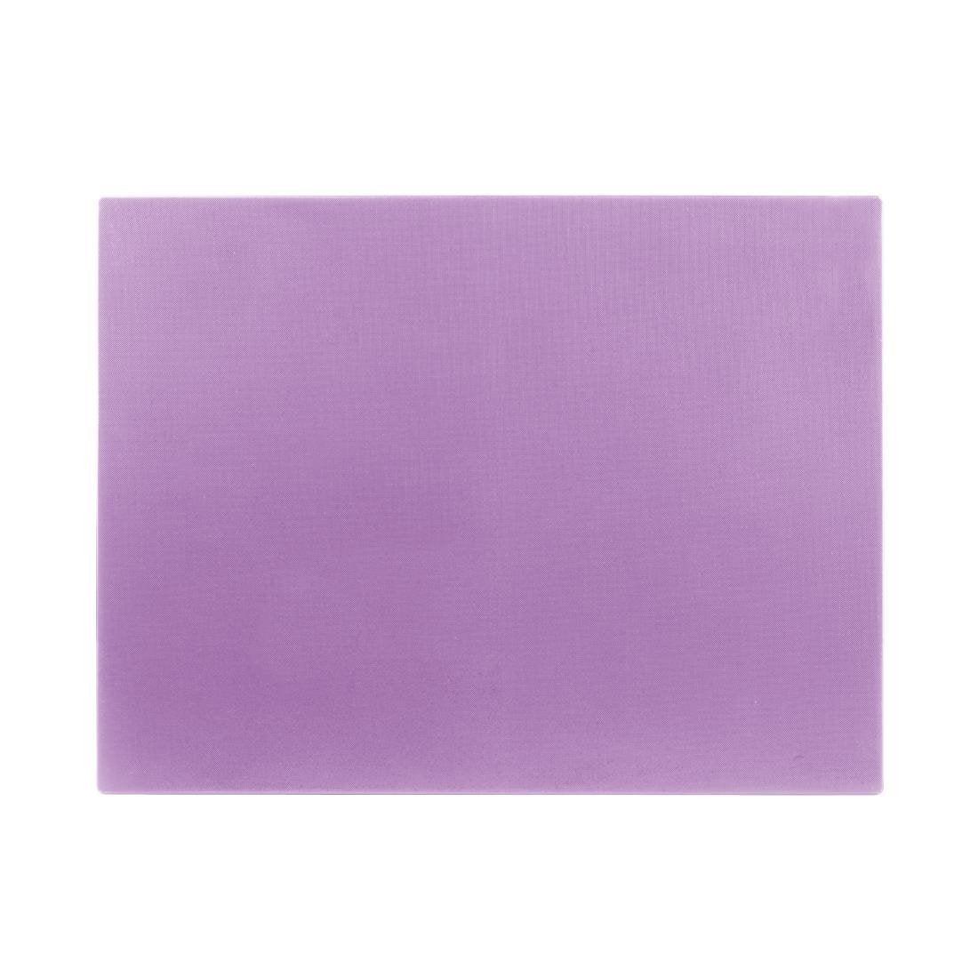 Planche à découper basse densité Hygiplas violette 600x450x10mm - FRANCE CHR