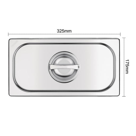 Couvercle GN 1/3 inox Vogue - FRANCE CHR