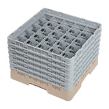 Casier à verres 25 compartiments Camrack Cambro beige hauteur max 298mm - FRANCE CHR