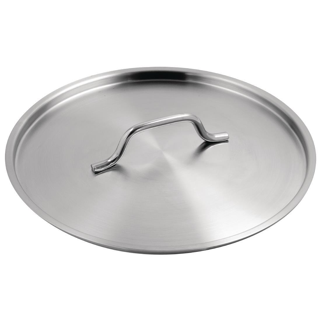 Couvercle de casseroles en acier inoxydable Vogue 300mm - FRANCE CHR