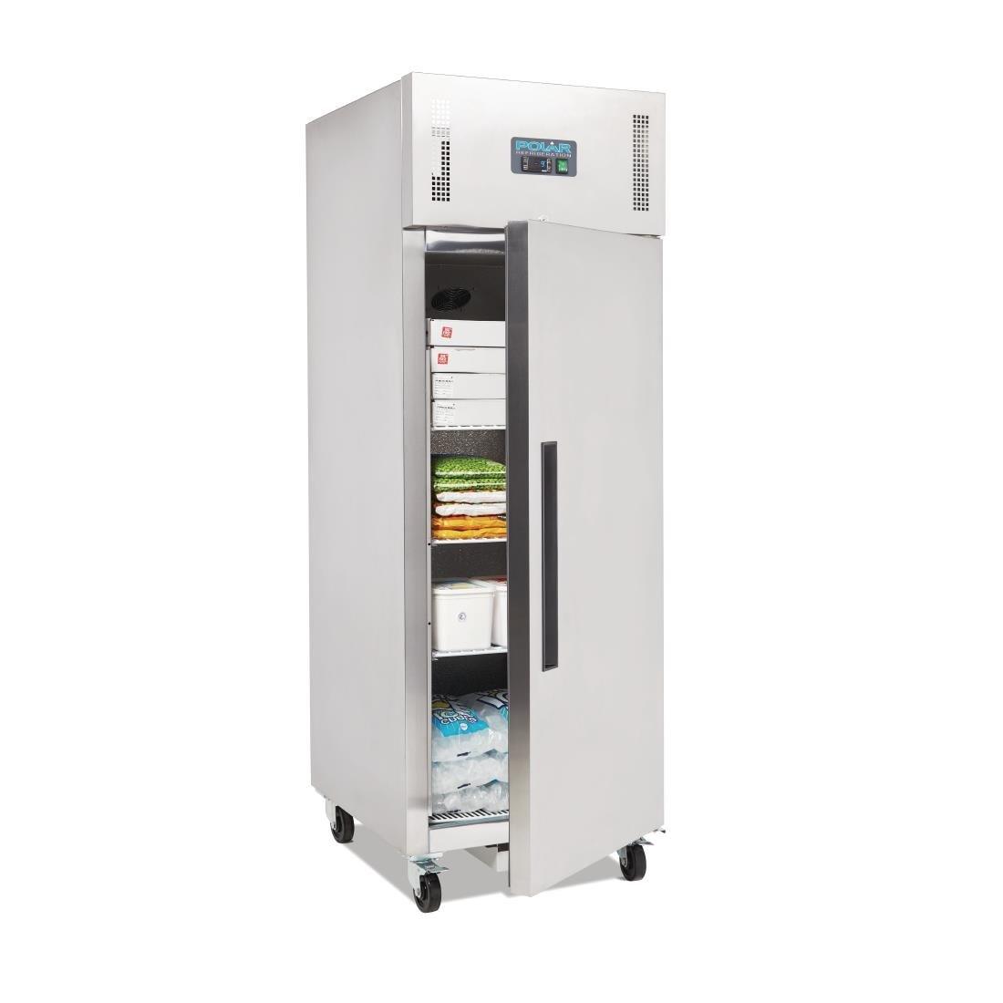 Armoire réfrigérée négative GN inox 1 porte Polar Série G 600L - FRANCE CHR