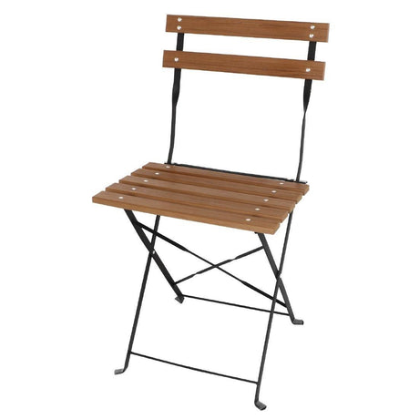 Chaises bistro en imitation bois Bolero (Lot de 2) - FRANCE CHR