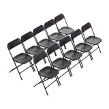 Chaises pliantes Bolero noires (Lot de 10) - FRANCE CHR