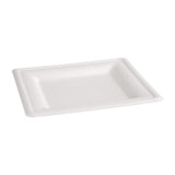 Assiettes carrées compostables en bagasse Fiesta Compostable 159mm (lot de 50) - FRANCE CHR