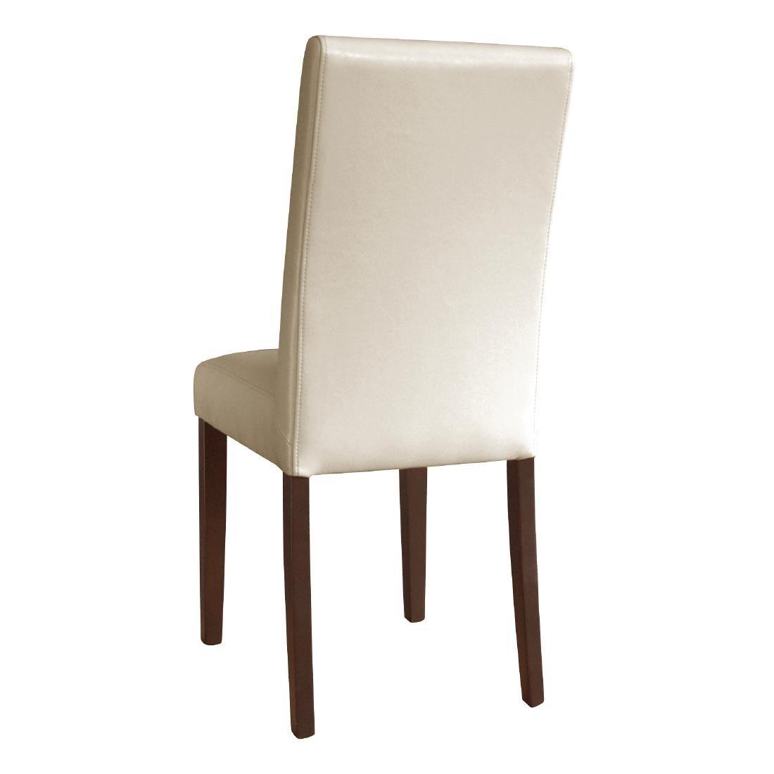 Chaises en simili cuir Bolero crème (Lot de 2) - FRANCE CHR