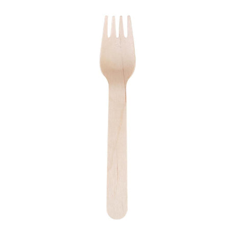 Fourchettes en bois biodégradables Fiesta Compostable lot de 100 - FRANCE CHR