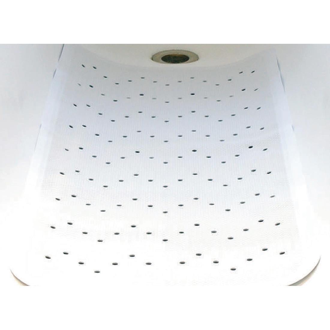 Tapis de bain antidérapant blanc Mitre Essentials - FRANCE CHR