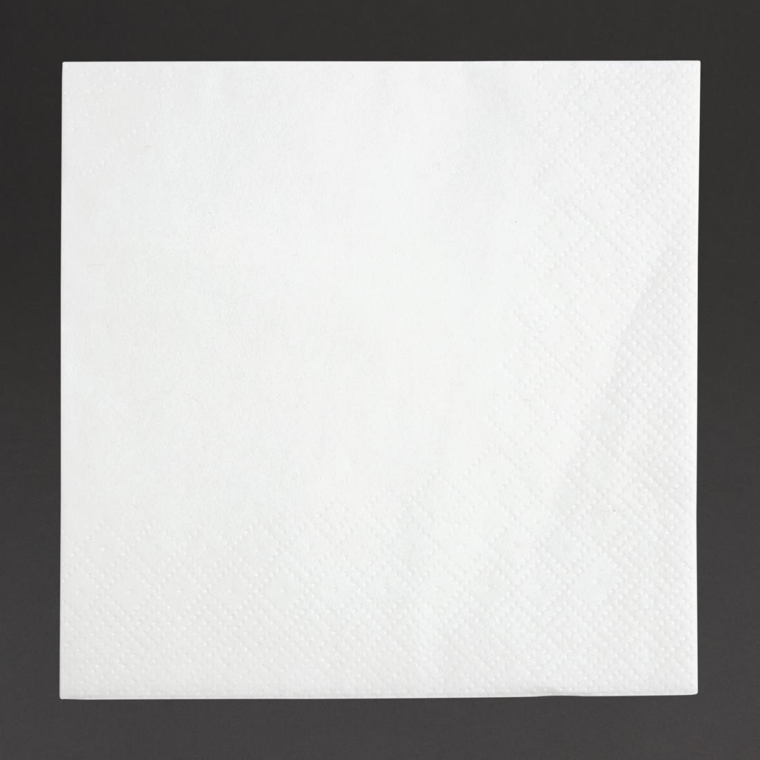 Serviettes cocktail 2 plis pliage 1/4 Fiesta Recyclable 240mm blanches (lot de 4000) - FRANCE CHR