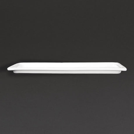 Plat blanc GN 2/4 Olympia Whiteware 30mm - FRANCE CHR