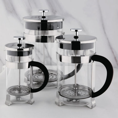 Cafetière à piston en acier inoxydable Olympia 6 tasses - FRANCE CHR