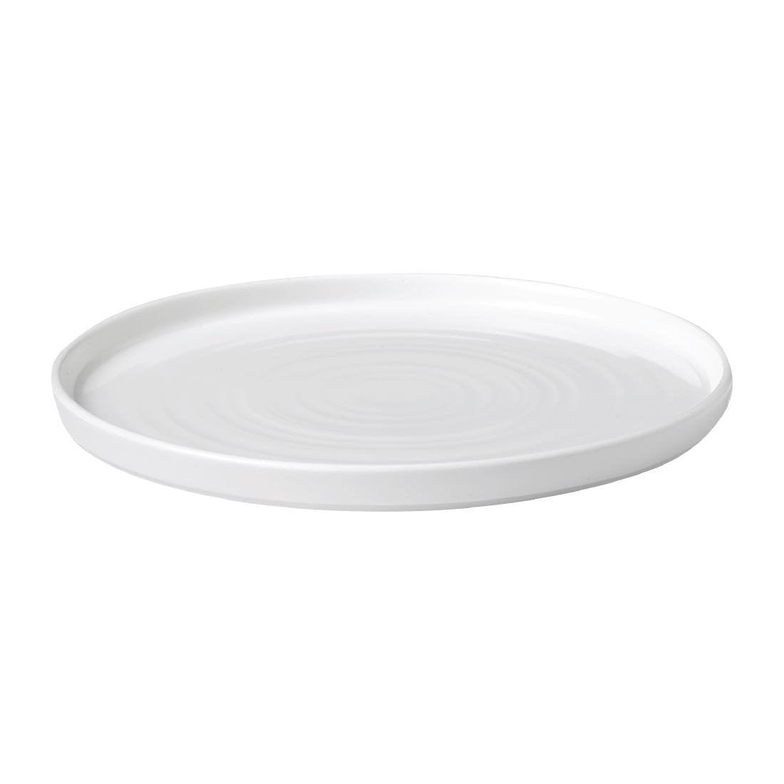 Assiettes avec rebord Churchill Chefs blanches 260mm (lot de 6) - FRANCE CHR
