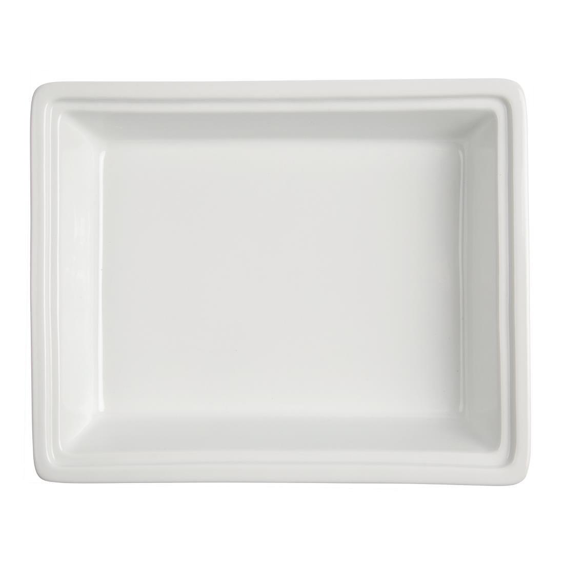 Plat en porcelaine GN 1/2 65mm Olympia - FRANCE CHR