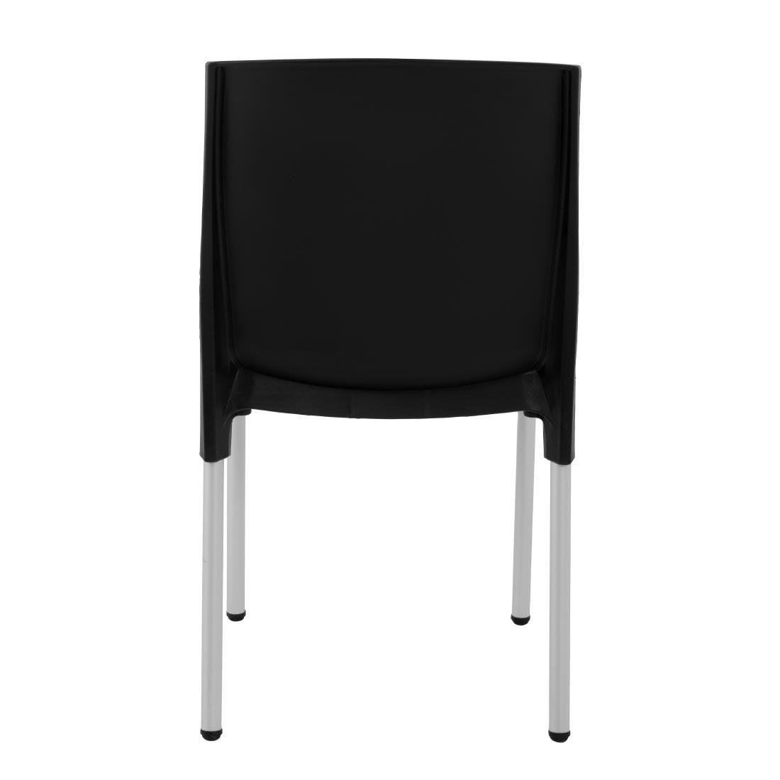 Chaises bistro empilables Bolero noires (Lot de 4) - FRANCE CHR