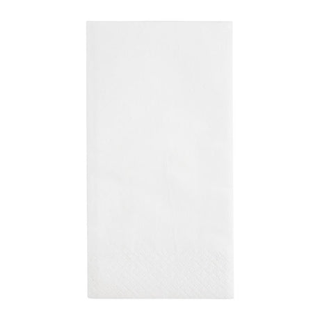 Serviettes snacking 2 plis pliage 1/8 Fiesta Recyclable 330mm blanches (lot de 2000) - FRANCE CHR