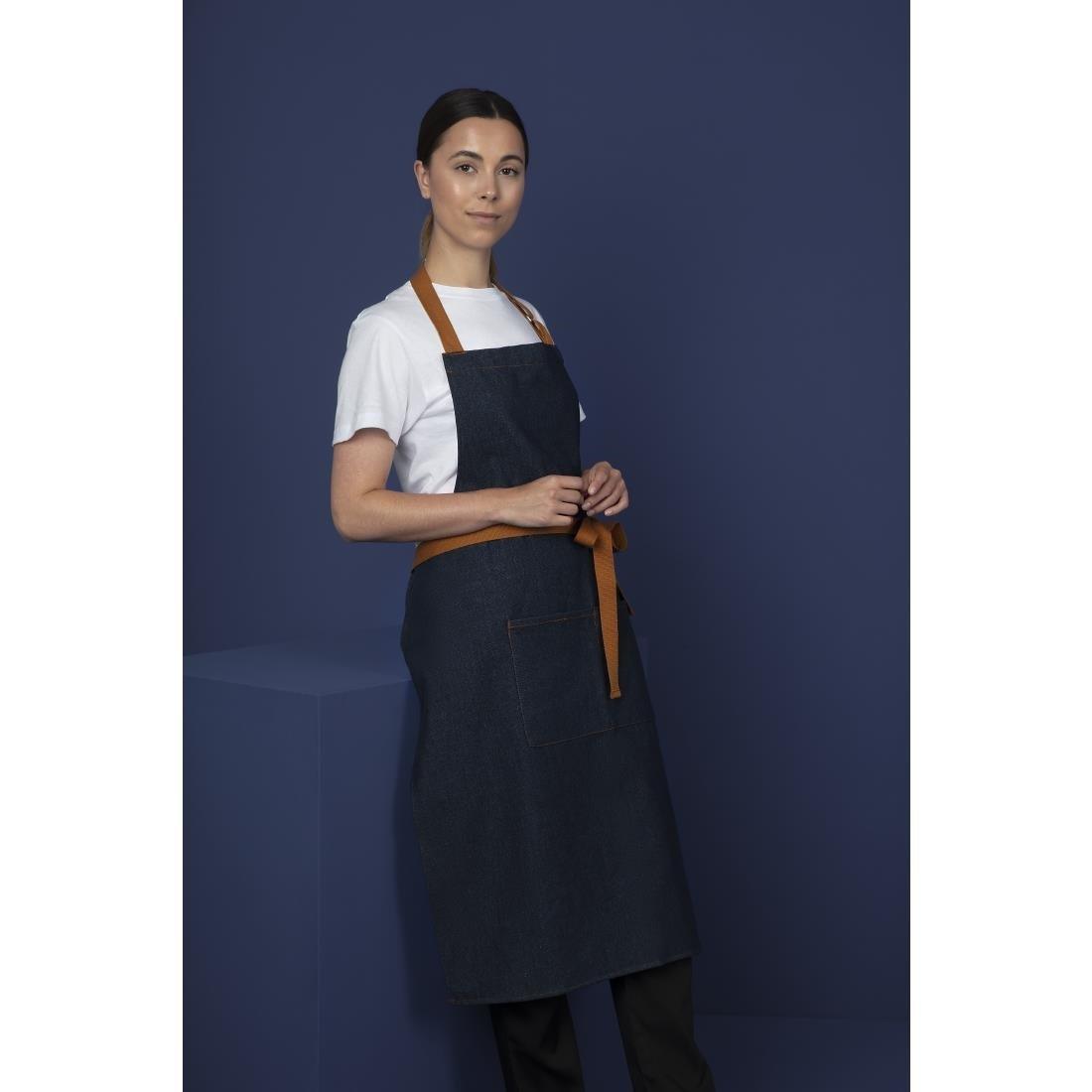 Tablier serveur bleu denim Southside 700x1000mm - FRANCE CHR