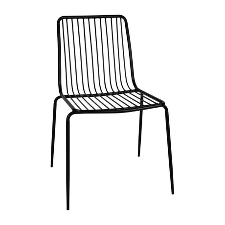 Chaises en fils d'acier Bolero (lot de 4) - FRANCE CHR