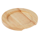 Support en bois clair pour plat rond en fonte avec oreilles GJ554 Olympia - FRANCE CHR