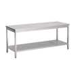 Table de préparation inox 304 avec étagère basse Gastro M 85x120x70cm - FRANCE CHR