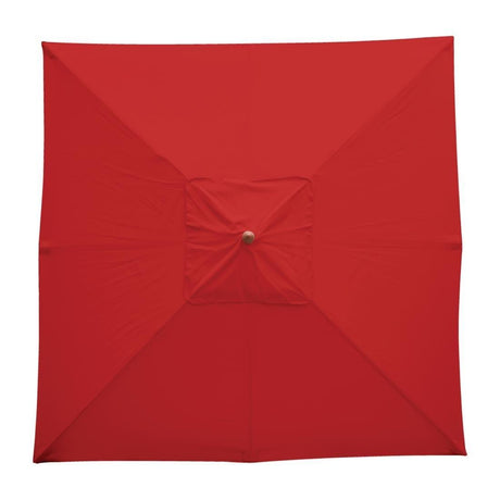 Parasol carré Bolero 2,5m rouge - FRANCE CHR