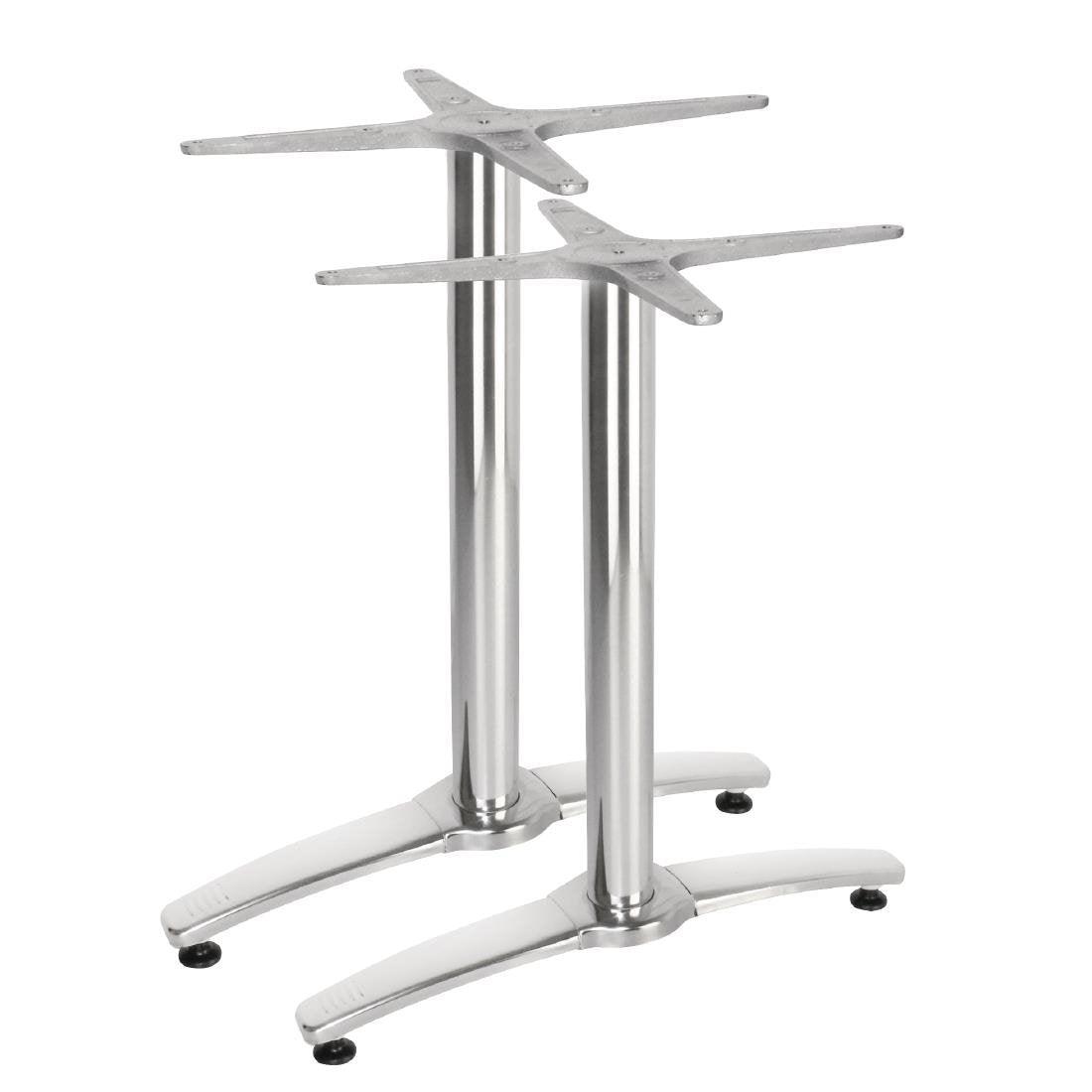 Pied de table double aluminium Bolero (Lot de 2) - FRANCE CHR