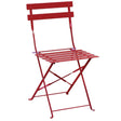 Chaises de terrasse en acier Bolero rouges (Lot de 2) - FRANCE CHR