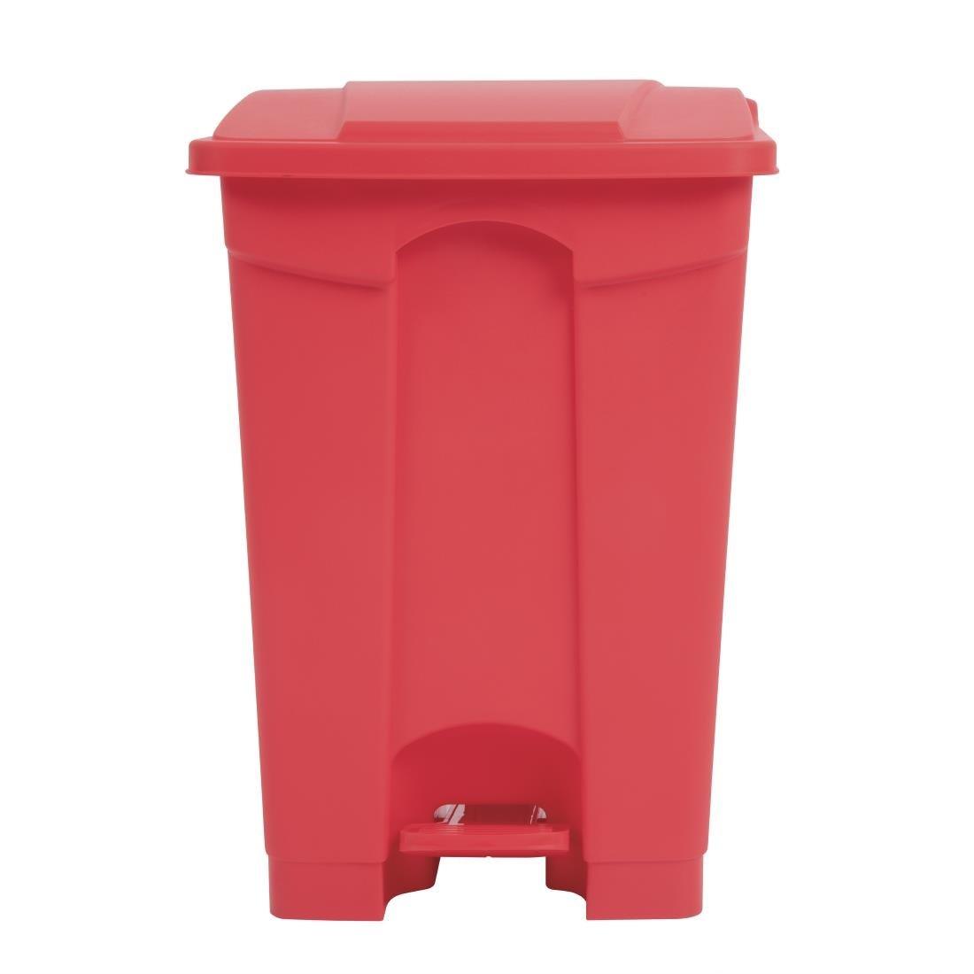 Poubelle de cuisine à pédale Jantex rouge 45L - FRANCE CHR