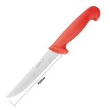 Couteau à désosser à lame rigide Hygiplas rouge 150mm - FRANCE CHR