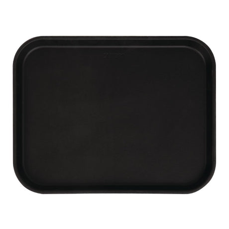 Plateau rectangulaire antidérapant en fibre de verre Camtread Cambro noir 45,7 cm - FRANCE CHR