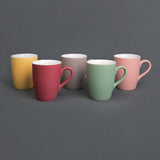 Mug pastel mat en porcelaine Olympia rouge 320ml - FRANCE CHR