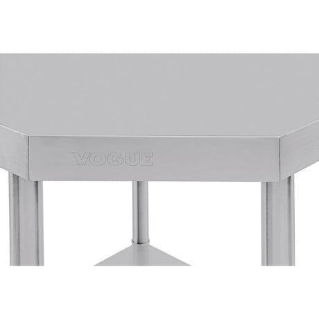 Table d'angle inox Vogue 600mm - FRANCE CHR