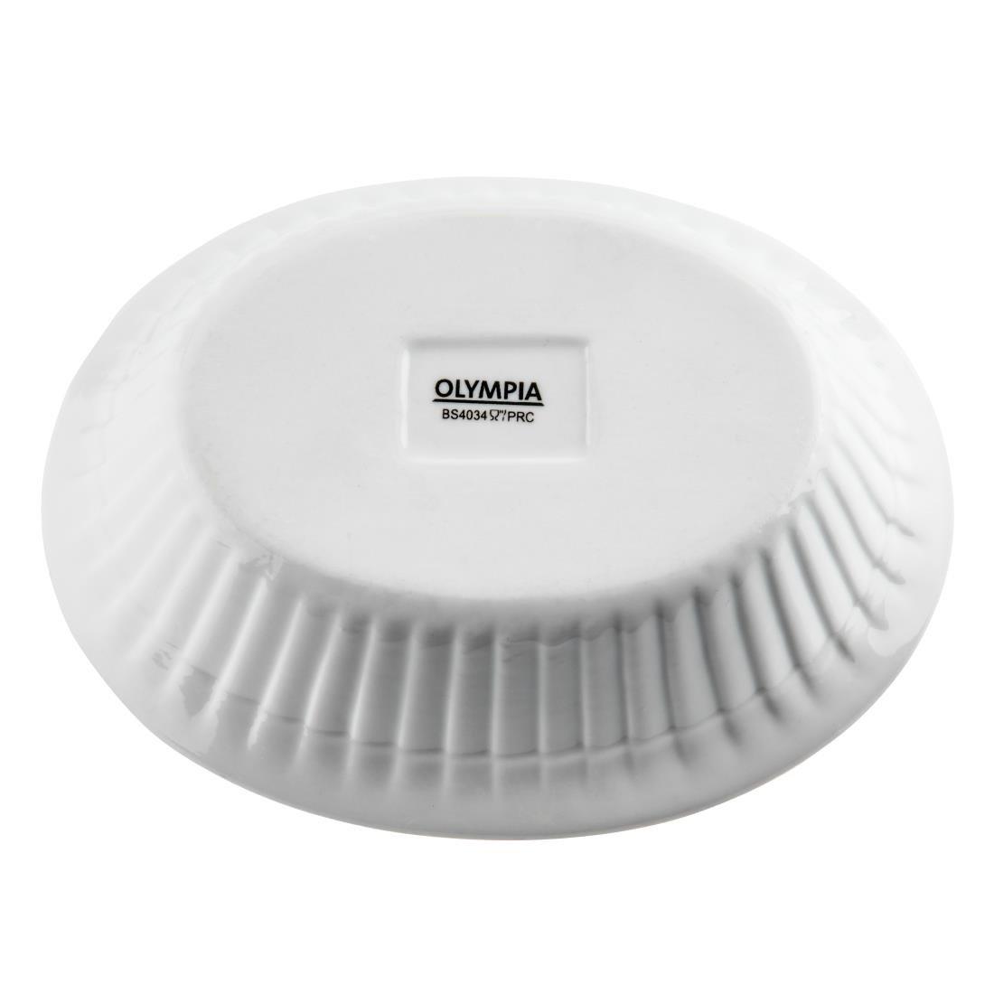 Plat à tourte ovale blanc Olympia (Lot de 6) - FRANCE CHR