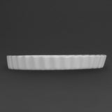 Plats à tarte blancs Olympia 297mm (Lot de 6) - FRANCE CHR