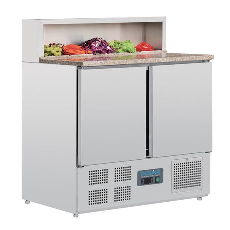 Comptoir de préparation réfrigéré à pizzas 288L Polar Série G - FRANCE CHR