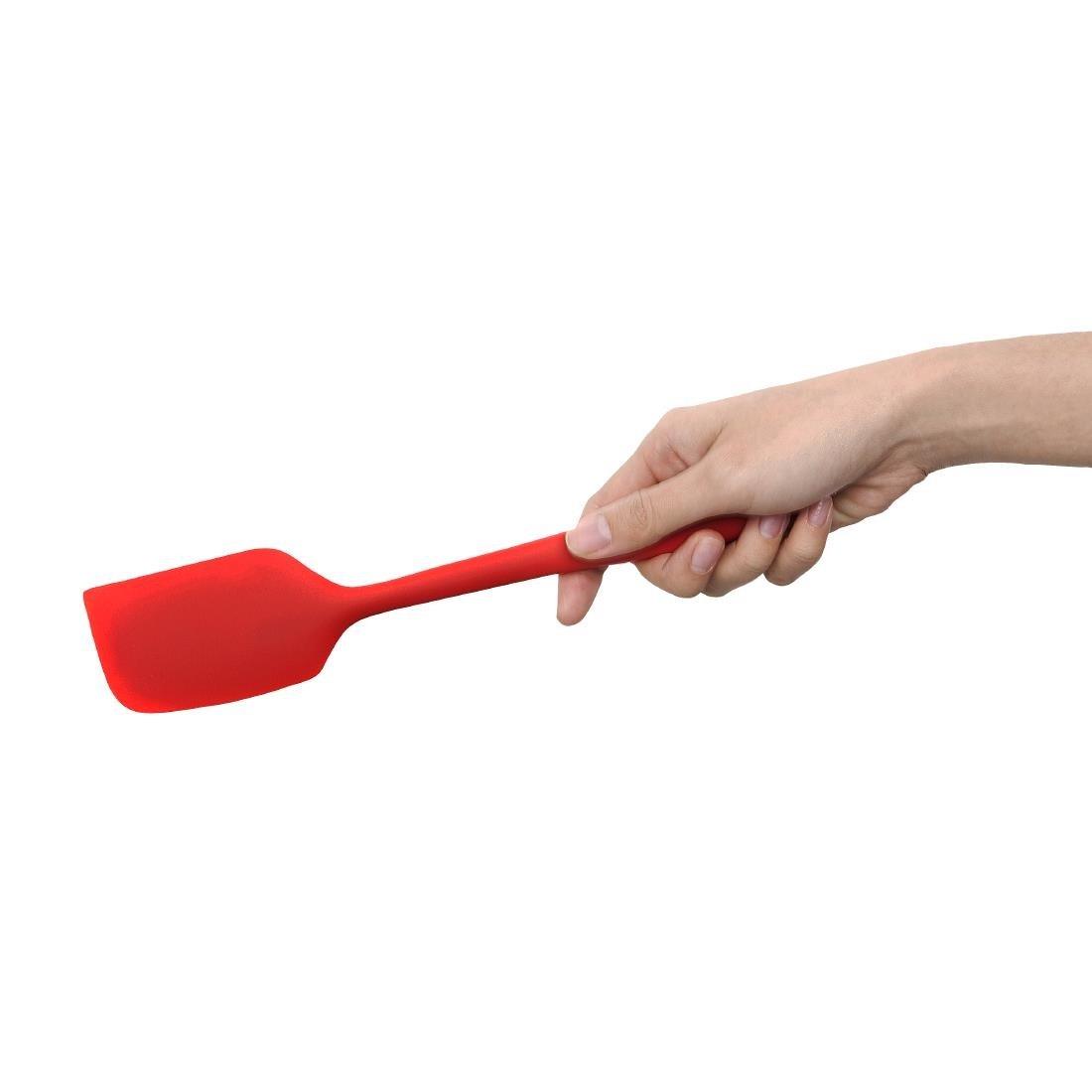 Grande spatule rouge en silicone 280mm - FRANCE CHR