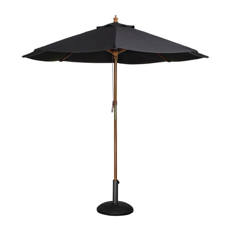 Parasol rond Bolero noir 3m - FRANCE CHR