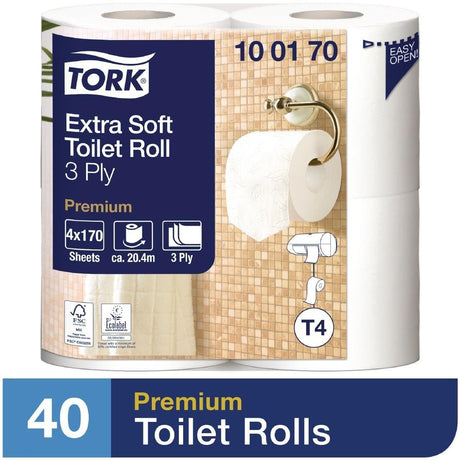 Papier toilette rouleau traditionnel extra doux Tork 3 plis (Lot de 40) - FRANCE CHR